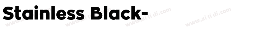 Stainless Black字体转换